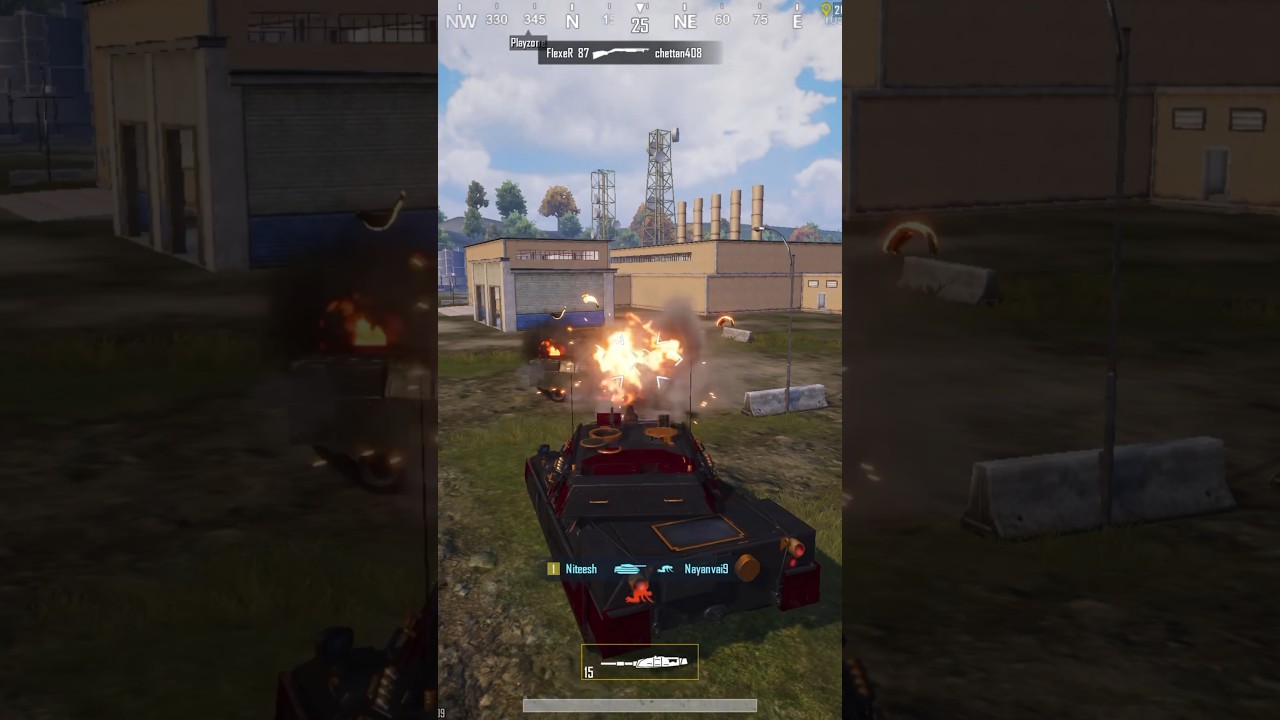 Amazing Tank vs Tank Battle 🔥 #pubg #pubgmobile #payload #pubgtank