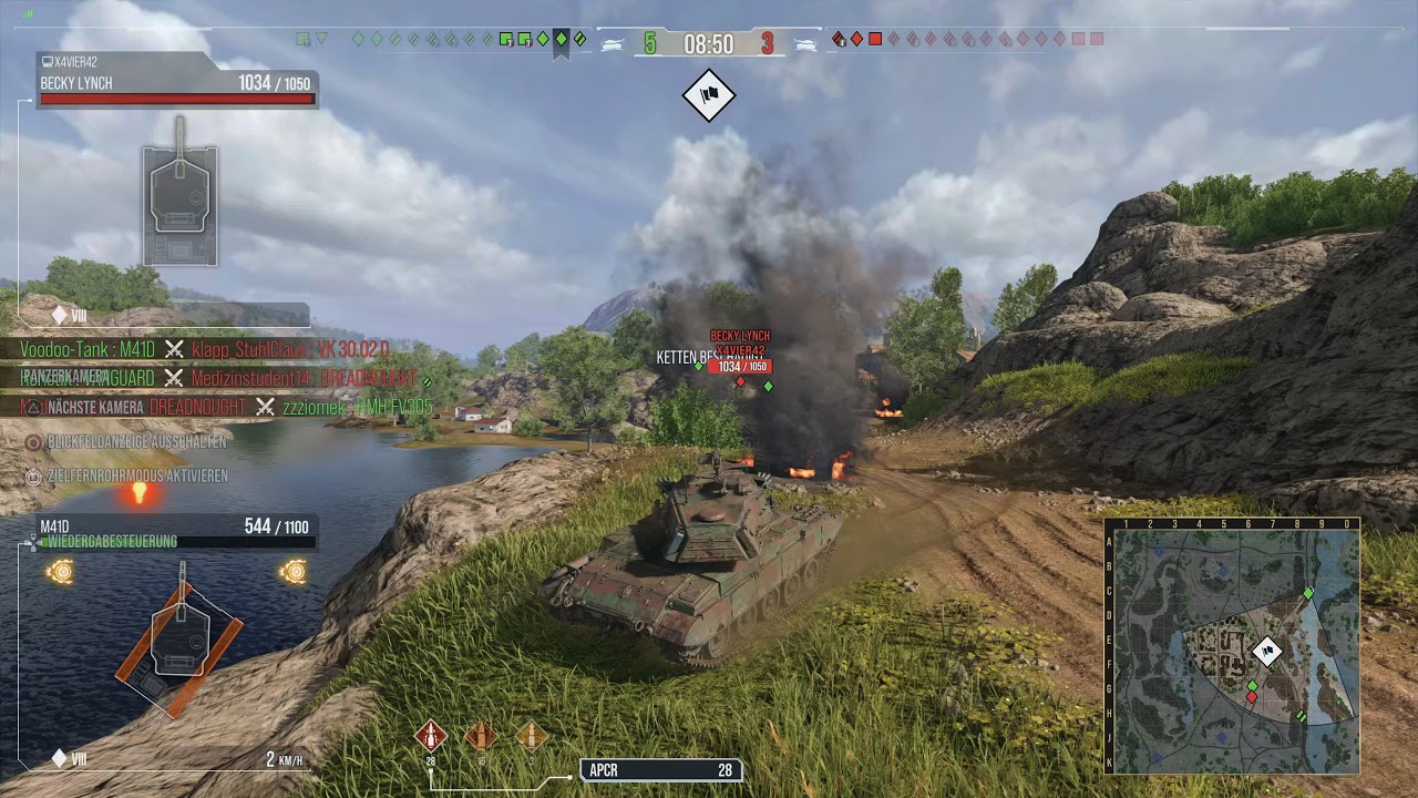 World of Tanks Console M41D 8 Kills