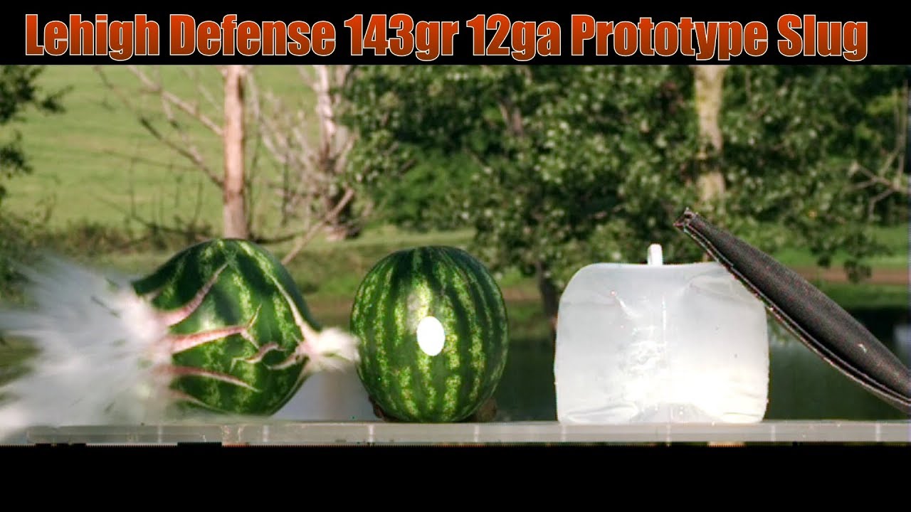 Lehigh Defense 143gr 12ga Prototype Xtreme Cavitator Shotgun Slug!