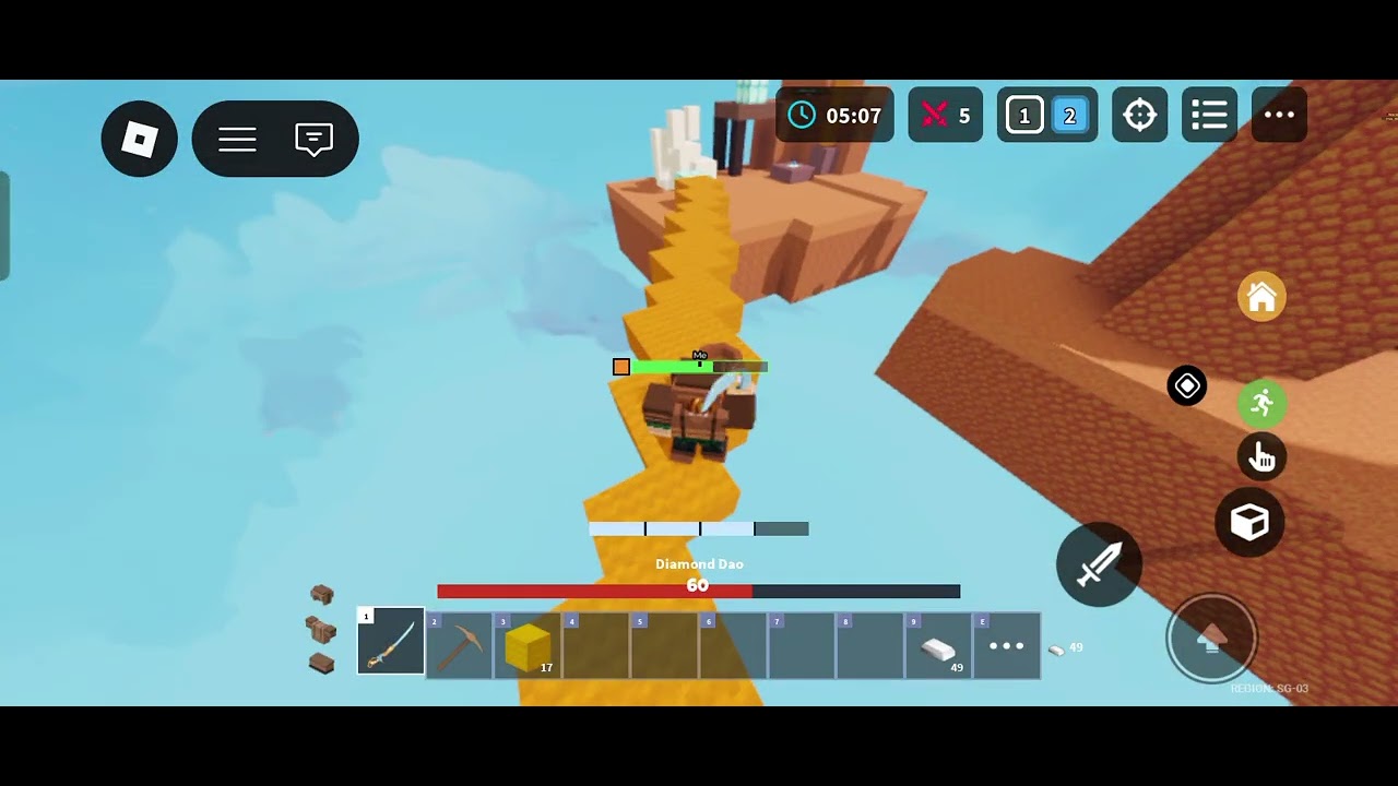 Bedwars but I lost every match :(