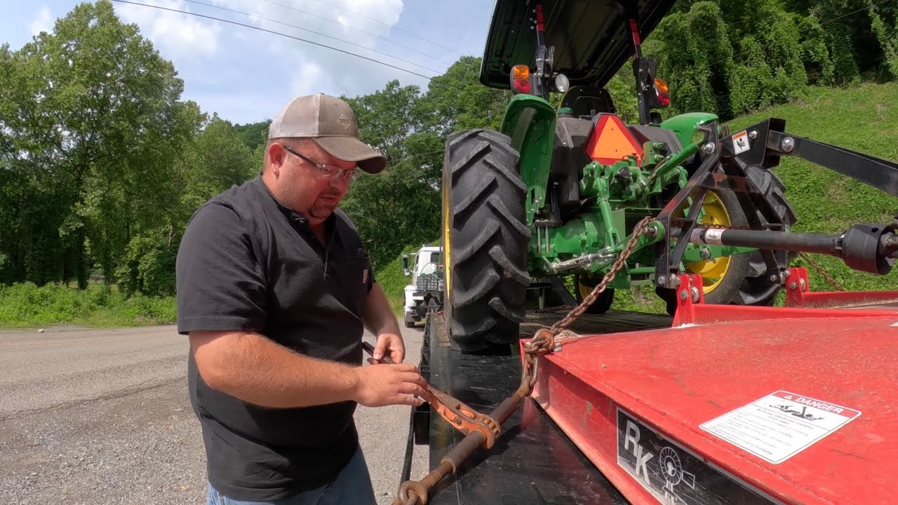 Bush-hogging and Land Planning Job with the John Deere 5045E!
