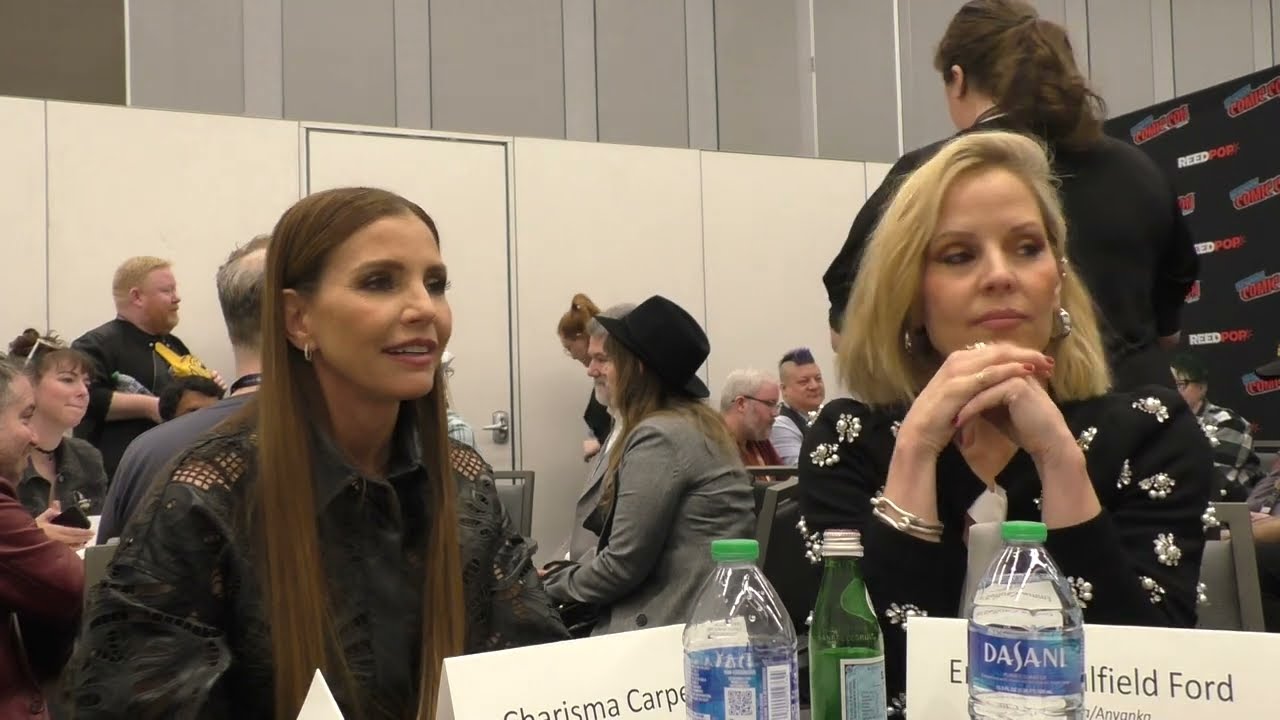 NYCC 2023 -- Slayers: A Buffyverse Story - Charisma Carpenter, Emma Caufield Ford