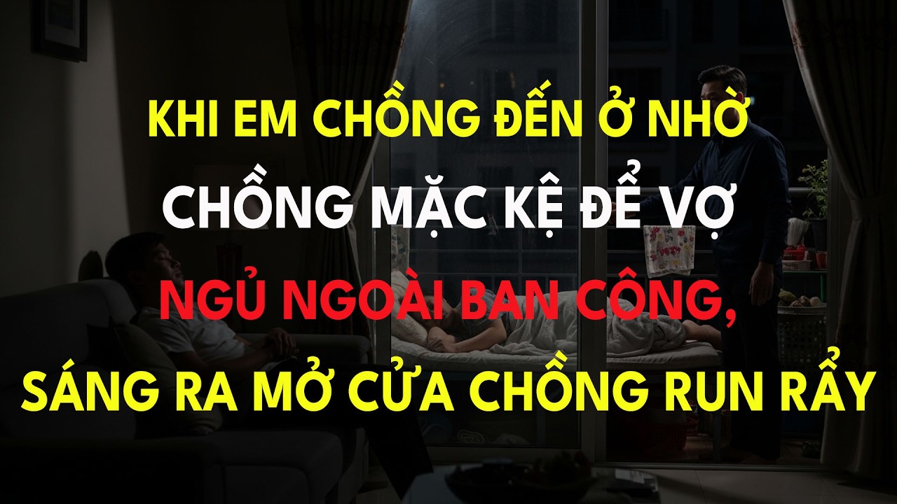 Em Chồng Đến Ở Nhờ, Chồng Để Vợ Ngủ Ngoài Ban Công Khi, Sáng Ra Mở Cửa Chồng Run Rẩy