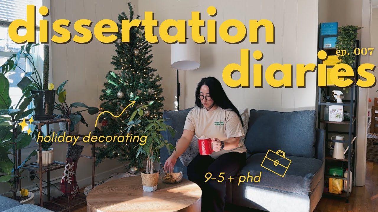 🎄 festive days in my life | phd-ing while working a full time job