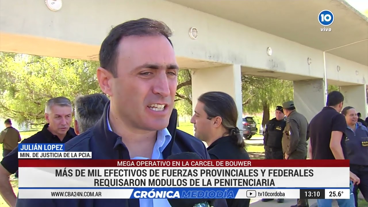 Operativo Interfuerzas: mil efectivos requisaron el Complejo Carcelario de Bouwer