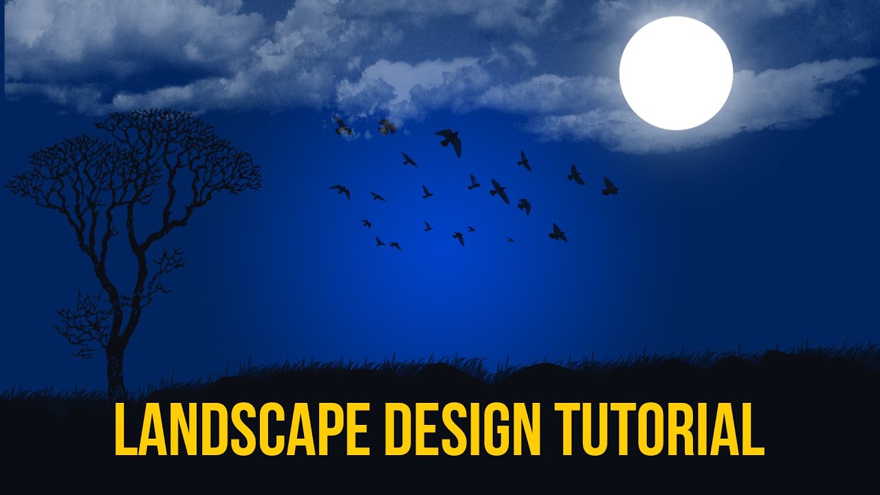Landscape Design Tutorial in Photoshop | Landscape design | Brush Tool | Photoshop Bangla tutorial