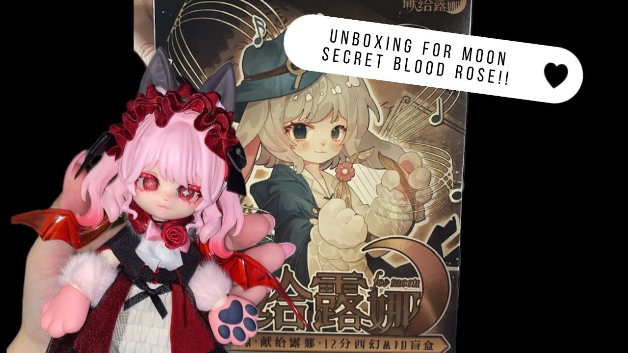 Unboxing the for moon hidden design ( blood rose ) from @kikagoods 