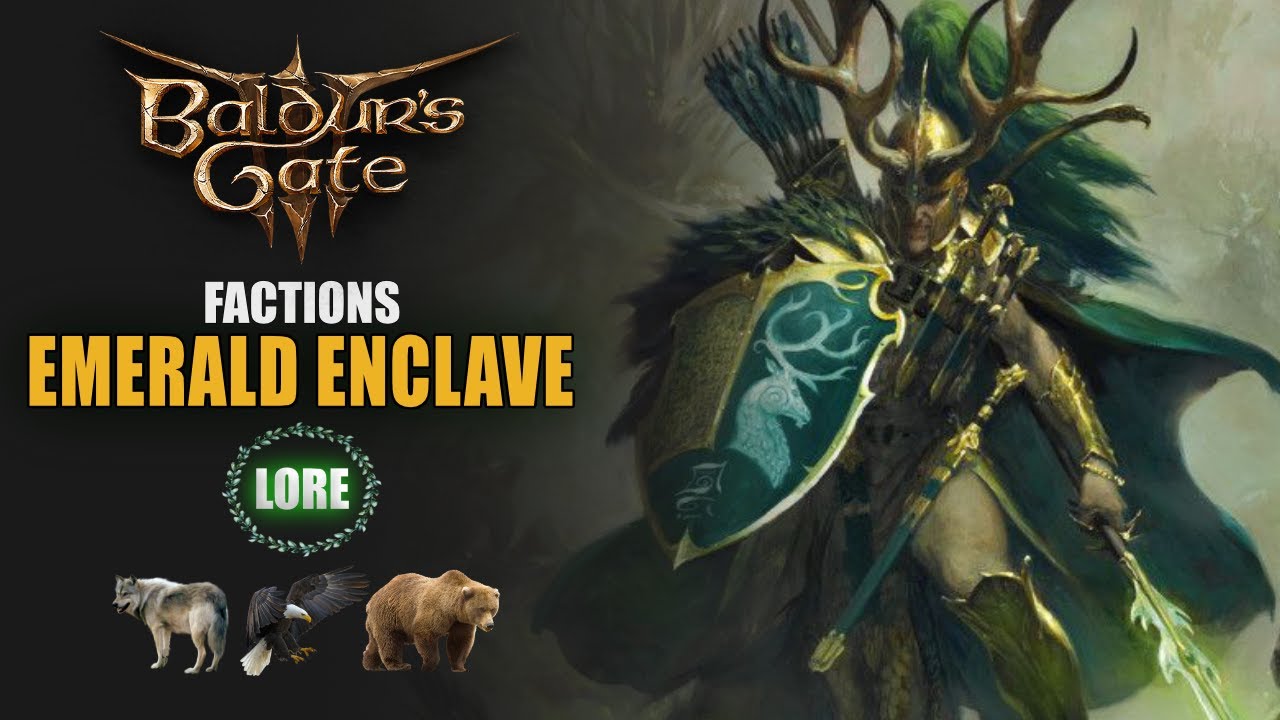 Baldur's Gate 3 Factions - The Emerald Enclave (D&D)