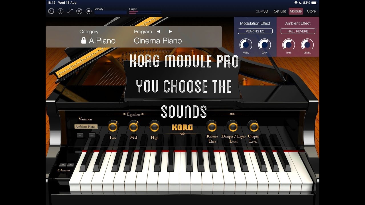 Korg Module Pro — Вы выбираете звуки, которые я играю — Живая демонстрация на iPad