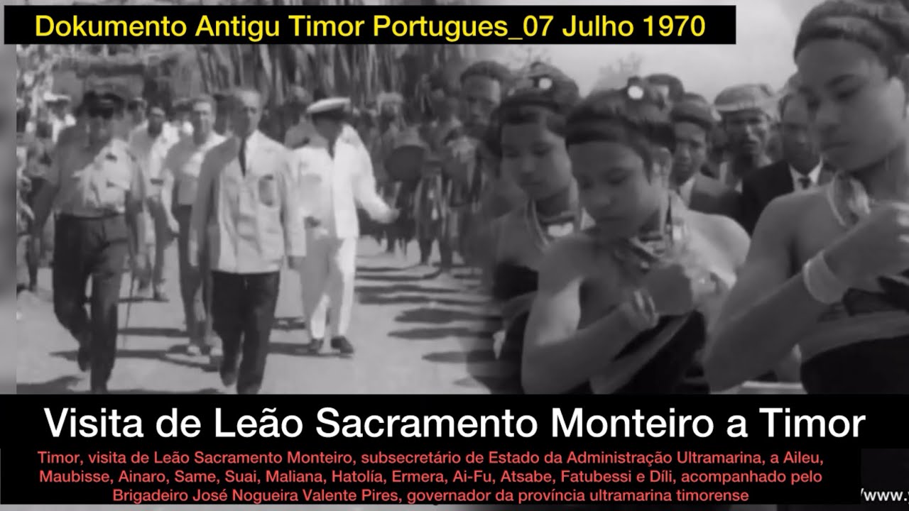 Timor Portugues 1970 Vizita Leao Monteiro Ba Aileu,Ainaro,Same,Maliana,Hatolia,Ermera No Dili