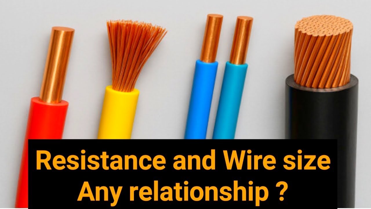 What is the relationship between wire or cable cross sectional area and resistance