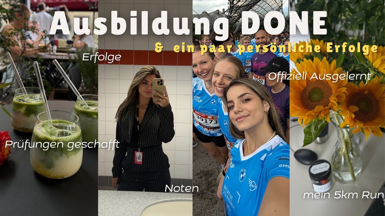 ICH BIN FERTIG!!! - Ausbildung done, Mein allererster 5km Lauf,, Vollzeit Job, wie geht es weiter ?