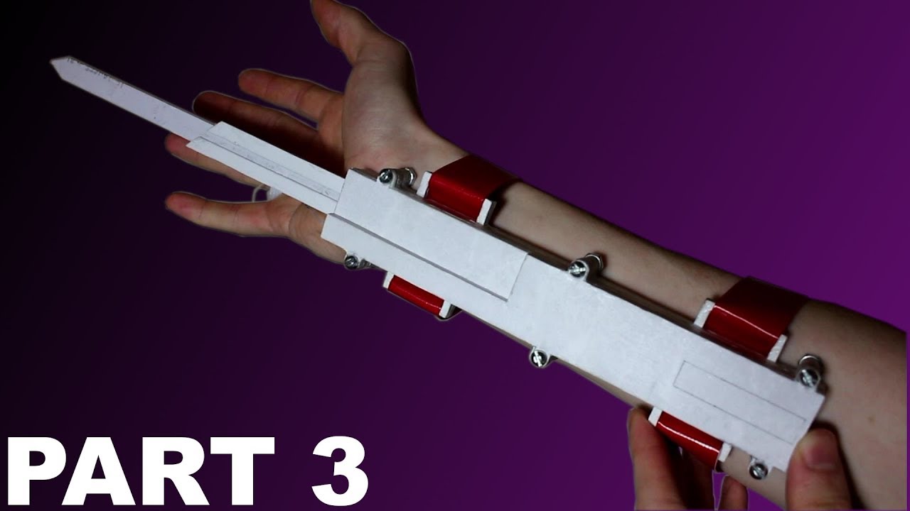 How to Build the Assassin's Creed Paper Dual Extended Hidden Blade Part 3