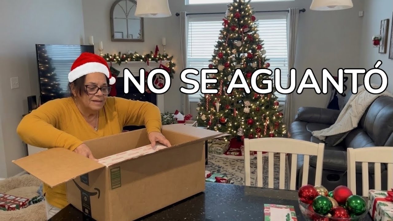 🎄¿CUÁNTO AGUANTÓ mi MAMÁ? Abrió su regalo y esto pasó 🎁 VLOGMAS 10