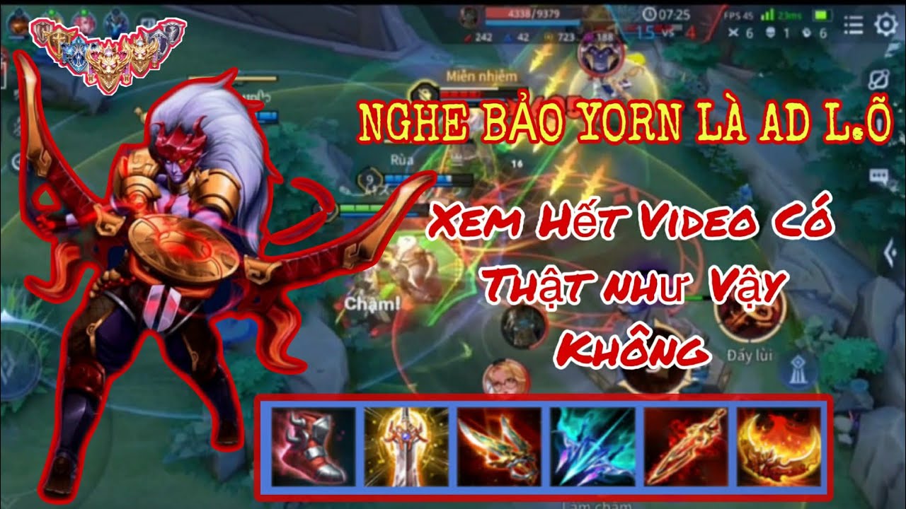 [ TOP 1 YORN ] Hướng Dẫn Trang Bị + Ngọc Sấy Mùa Này Cực Uy Tín - LQMB