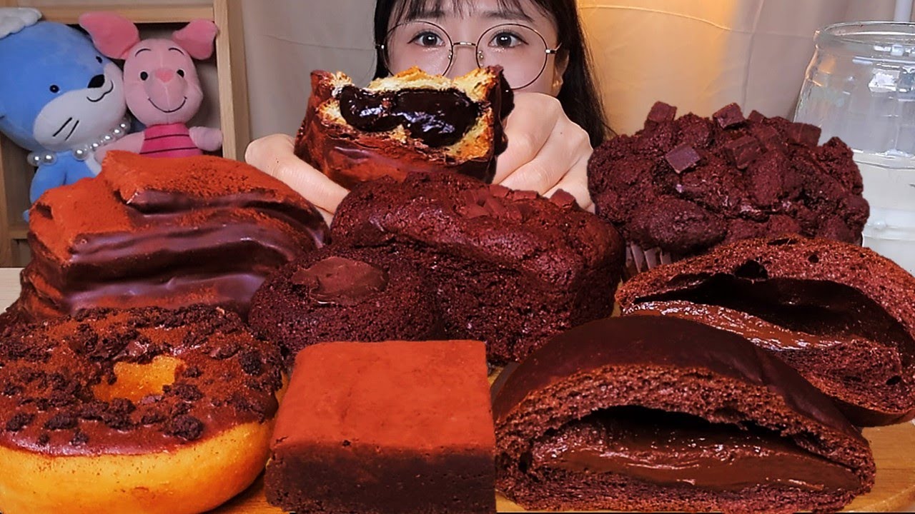 초코빵만 모았다🍫 뚜레쥬르 초코 브라우니 머핀 도넛 파운드 페스츄리 퐁당 쇼콜라 디저트 먹방 Dessert Mukbang