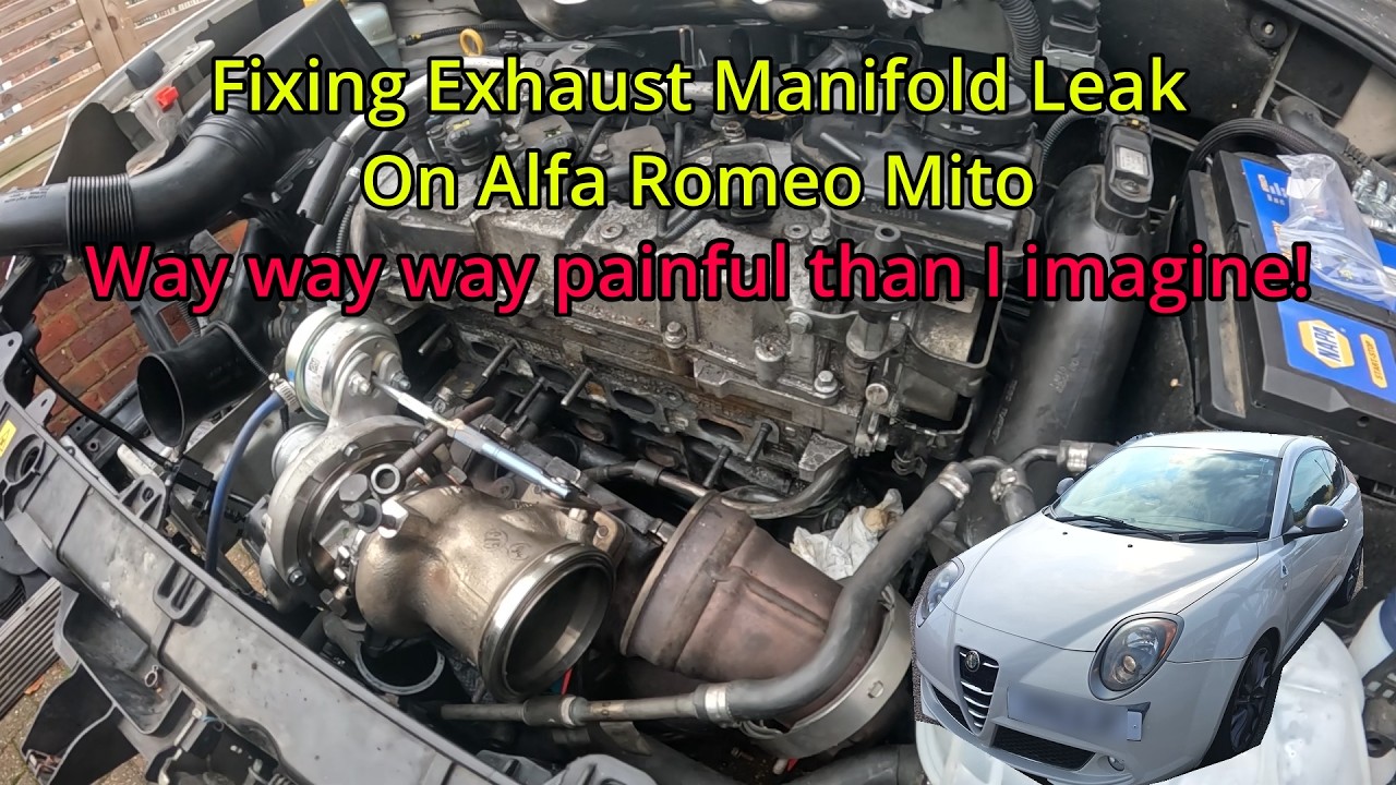 My yet another attempt to fix exhaust manifold leak on this Alfa Romeo Mito