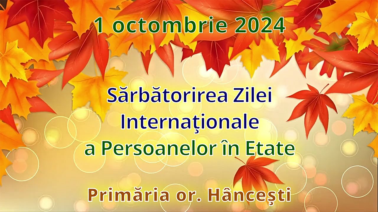 Concert de Ziua Internaţională a Omului în Etate (1 octombrie 2024)