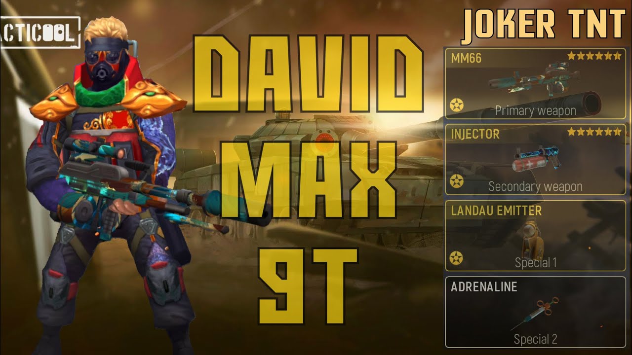 Tacticool｜DAVID MAX 9T+LMG+INJECTOR+LANDAU EMITTER+ Adrenaline🎮Highlights Play精華影片🎦