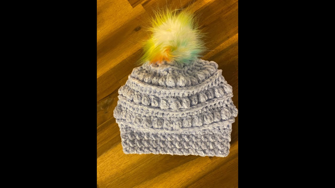 FREE crochet beanie hat pattern: RIGHT HAND how to crochet a hat video tutorial