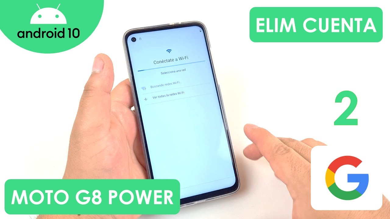 Eliminar Cuenta de Google Motorola Moto G8 Power | Android 10 | Método 2
