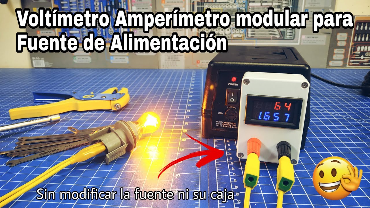 CONSTRUCCIÓN VOLTÍMETRO-AMPERÍMETRO MODULAR PARA FUENTE DE ALIMENTACIÓN