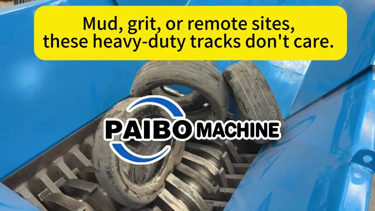 All-Terrain Crawler Tire Shredder: Reach the Scrap Other Tyre Shredders Can’t!