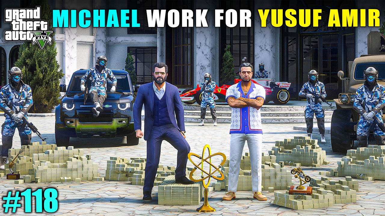 MICHAEL WORK FOR YUSUF AMIR | GTA 5 GAMEPLAY