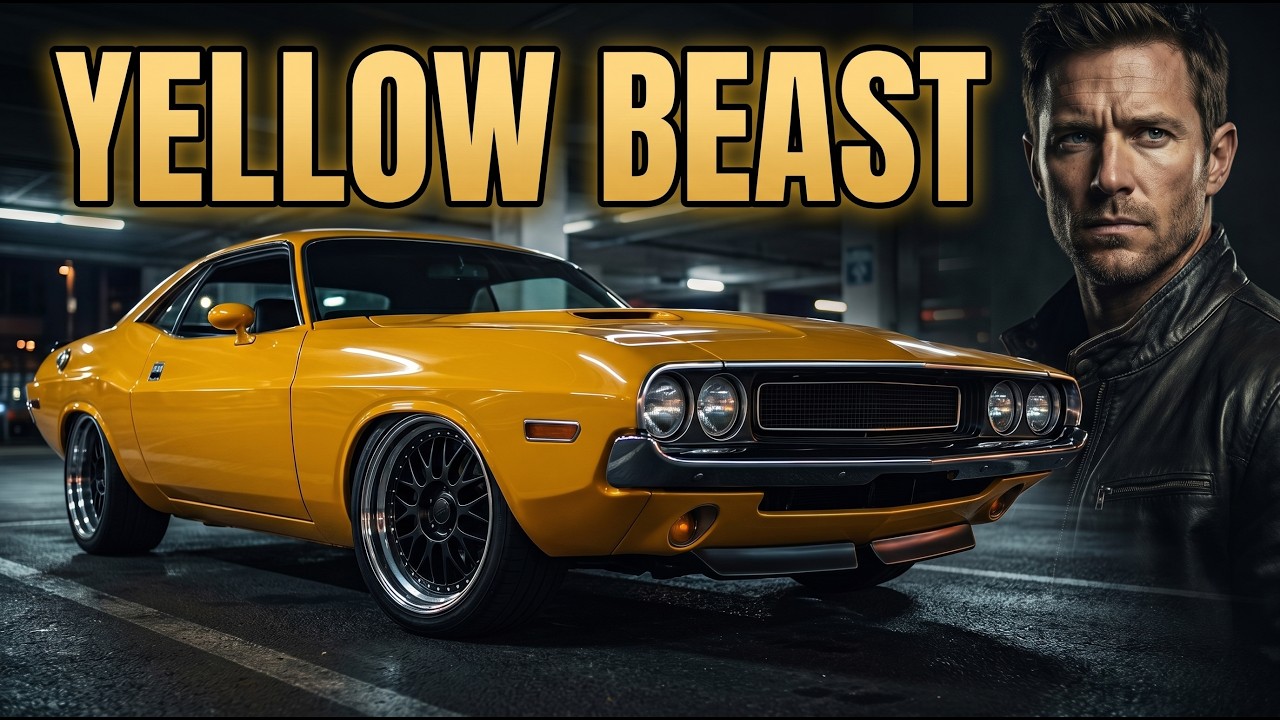 1970 Dodge Challenger Inspired AI Car Video | Hard Rock Muscle Car Vibes