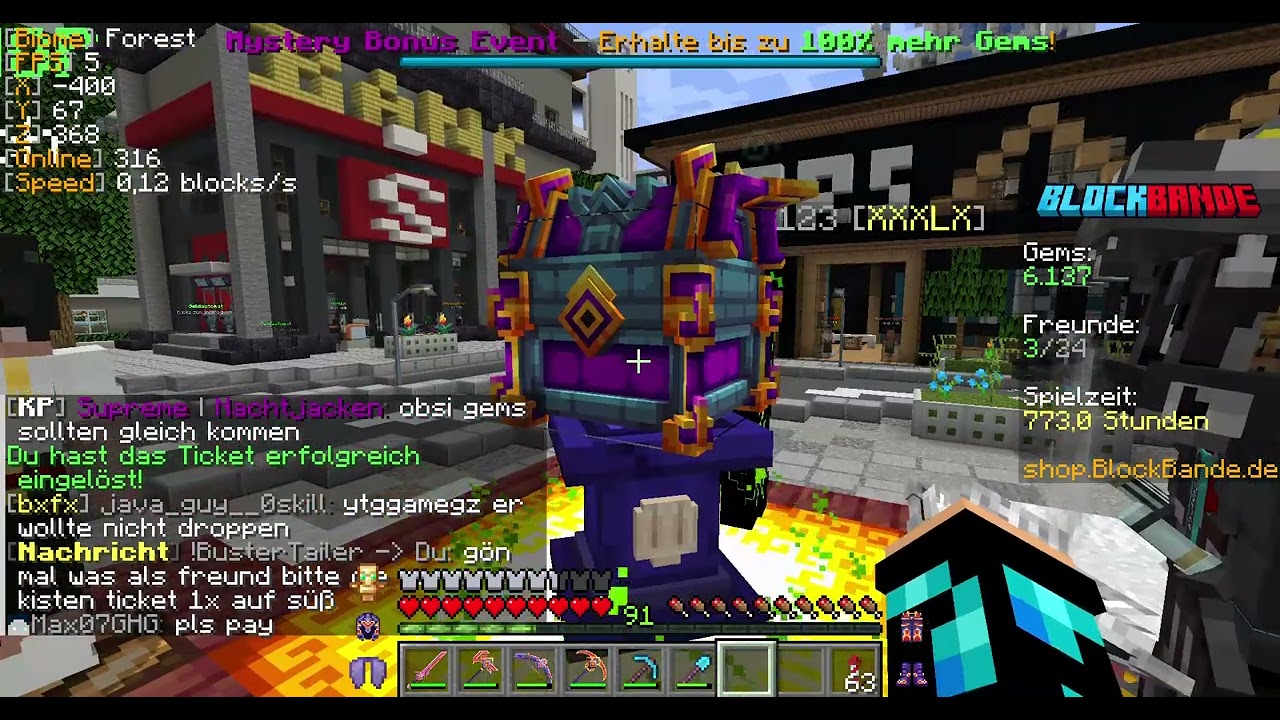Ich mache wieder ein Kistenopening auf blockbande 😱Ziehe ich den Jackpot?