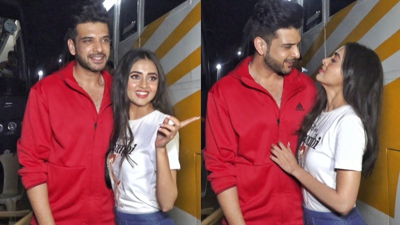 Karan Kundra & Tejasswi Prakash today at on location Shoot 😍🔥💕📷
