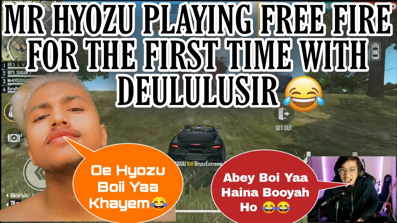 Mr Hyozu Playing FreeFire For The First Time 🤩 With DEululuSIR || Funny Highlights 😂 || AneelYT