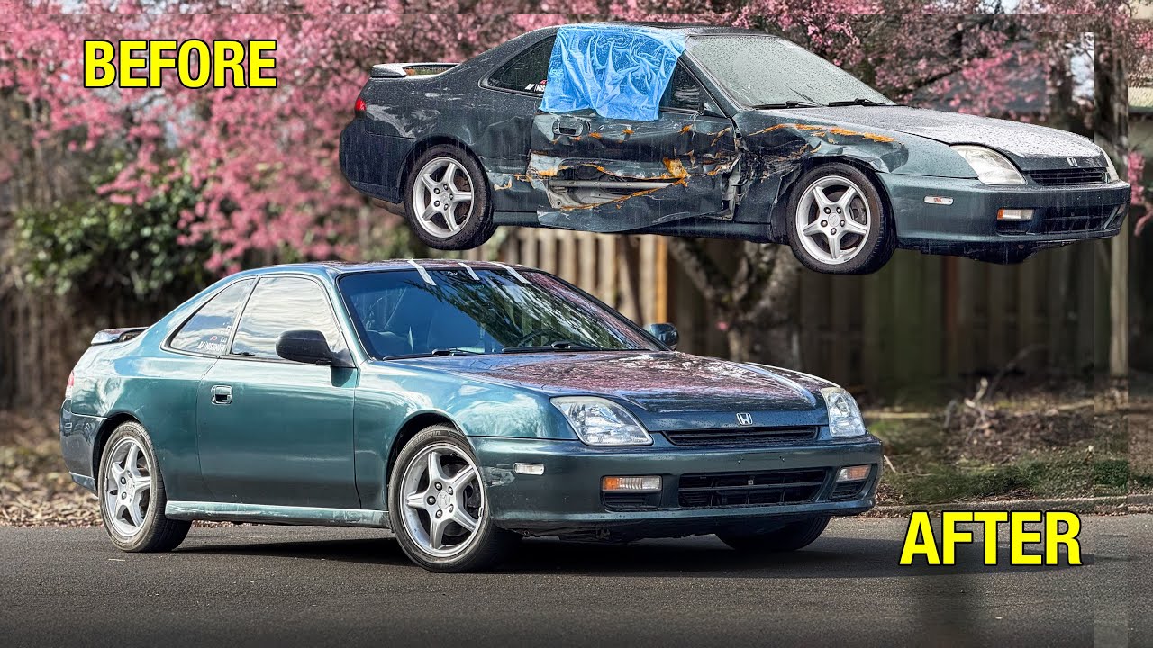 Восстанавливаю свою разбитую Honda Prelude за 30 минут!!