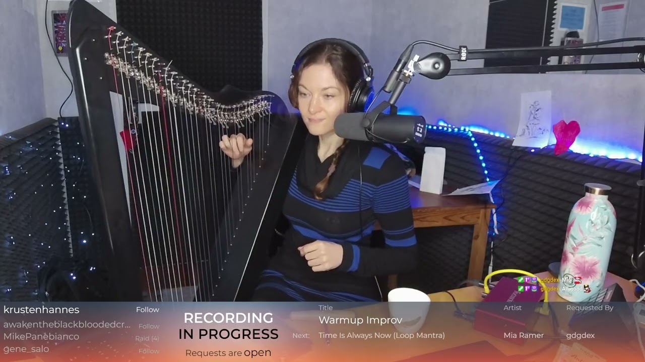 17 Jan 2026 - I'm back!!! 💙 Harp, vocals, loops & soundscapes 💫 - EN / FR 🧚
