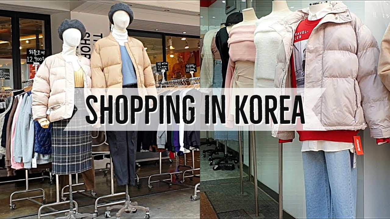 Shopping local Korean clothes fall and winter + Try On Lookbook