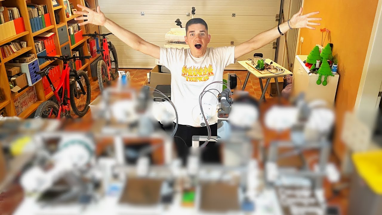 Transformo mi GARAJE en una GRANJA de IMPRESIÓN 3D Profesional🛠️