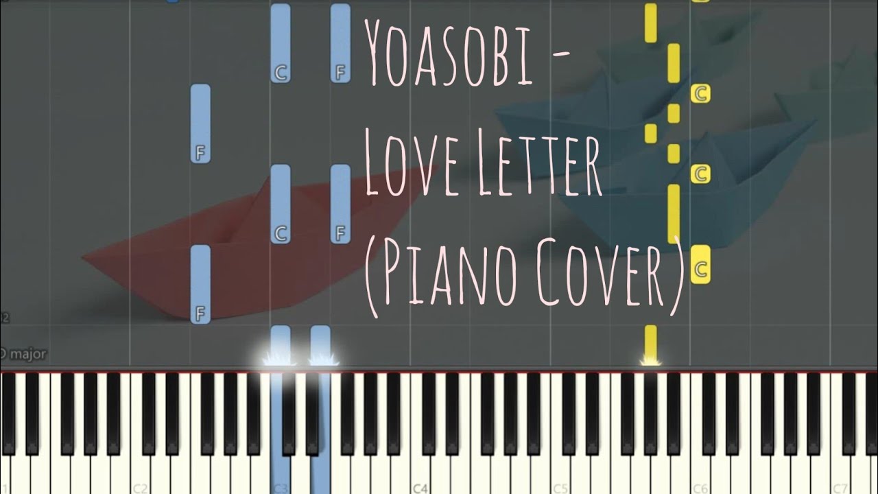 YOASOBI - ラブレター Love Letter    | Piano Pop Song Tutorial
