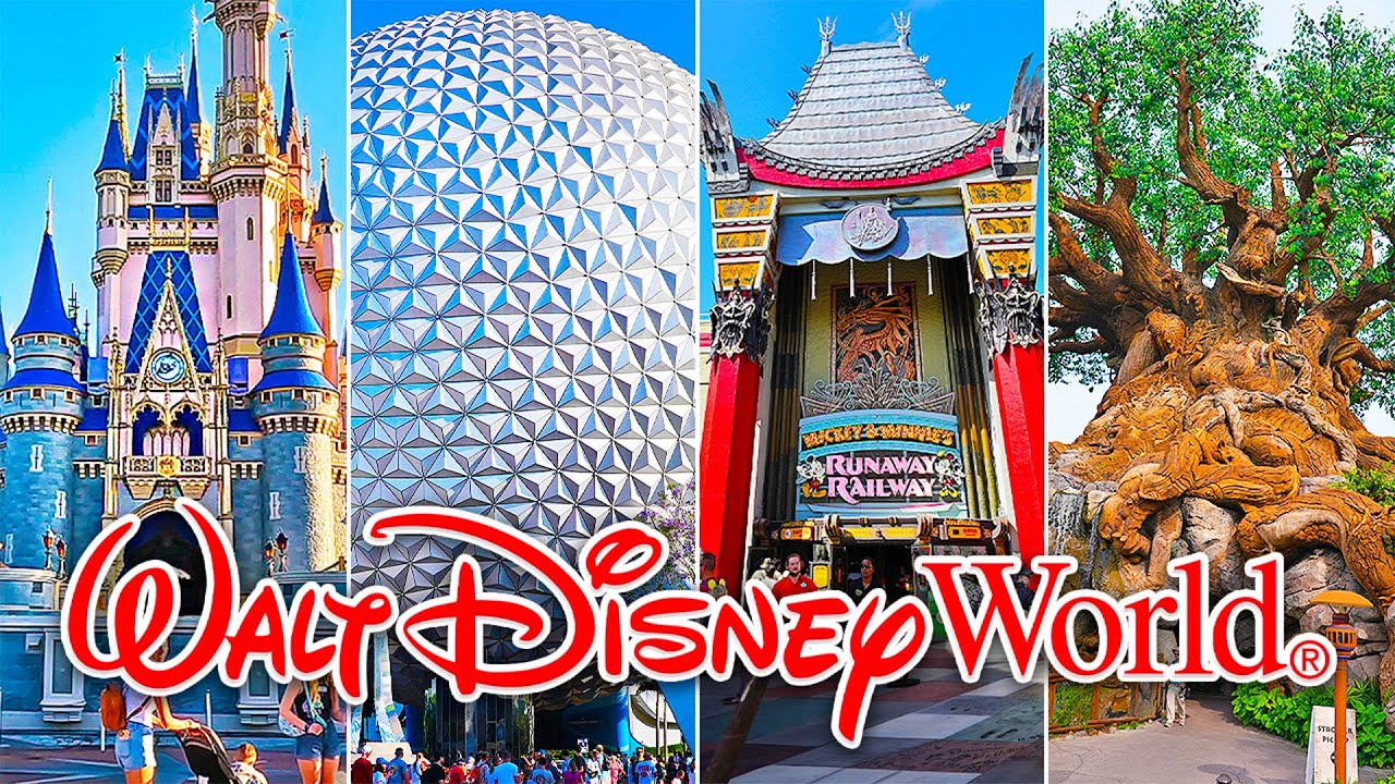 Walt Disney World 2024 - 4 Park Tour - Magic Kingdom, EPCOT, Hollywood Studios and Animal Kingdom
