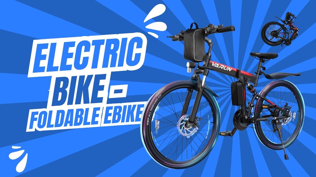 VARUN Foldable Electric Bike | 750W Motor, Dual Suspension, & 21-Speed Gears
