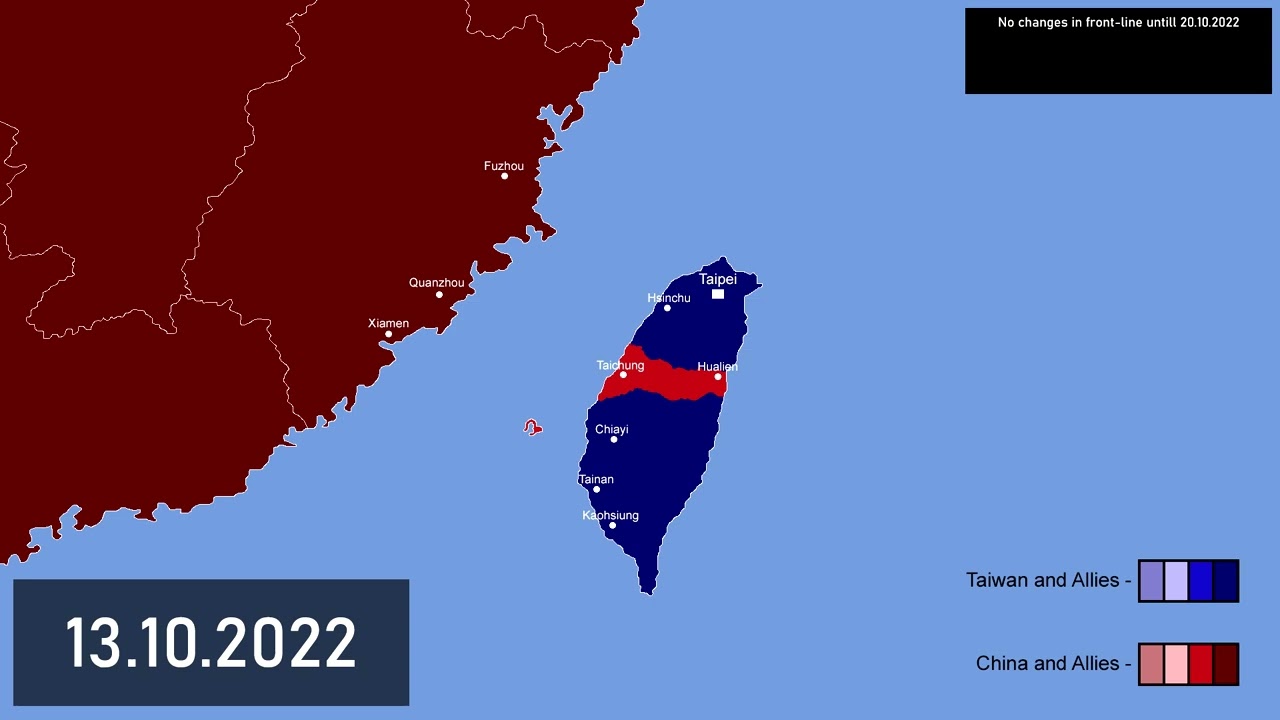 Chinese invasion of Taiwan Scenario [every day]