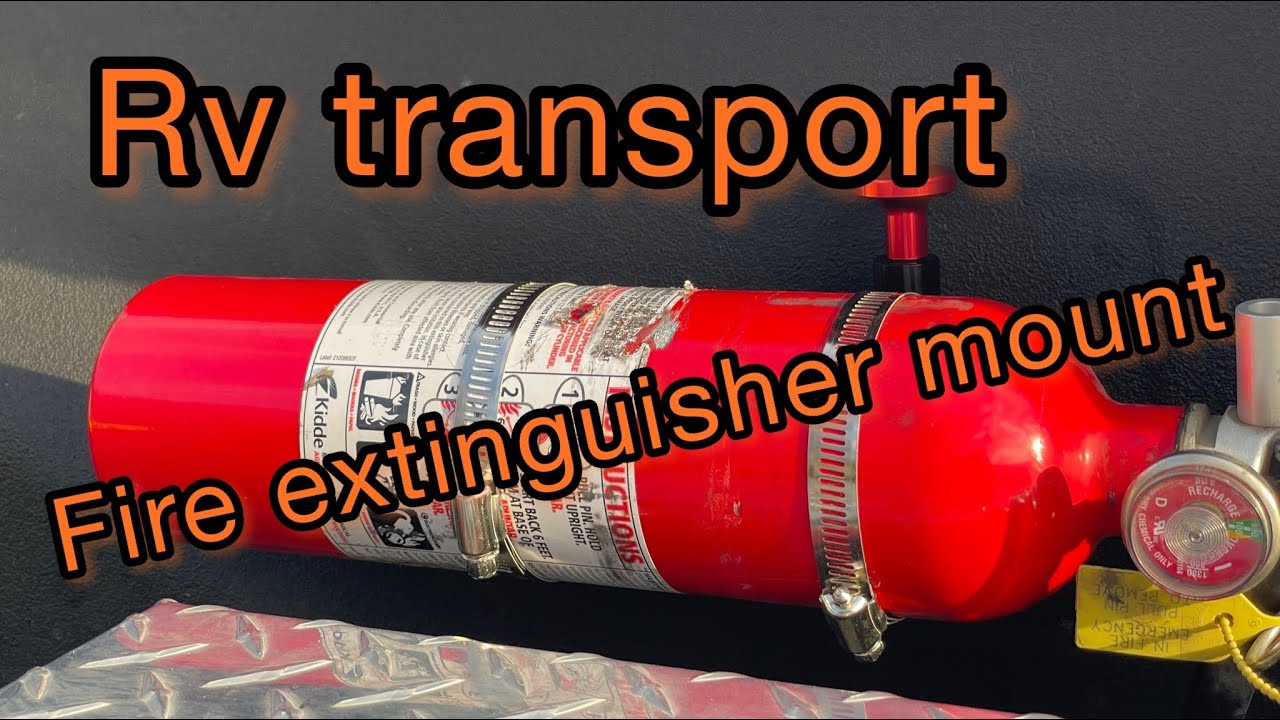 RV transport Fire Extinguisher Mount￼￼