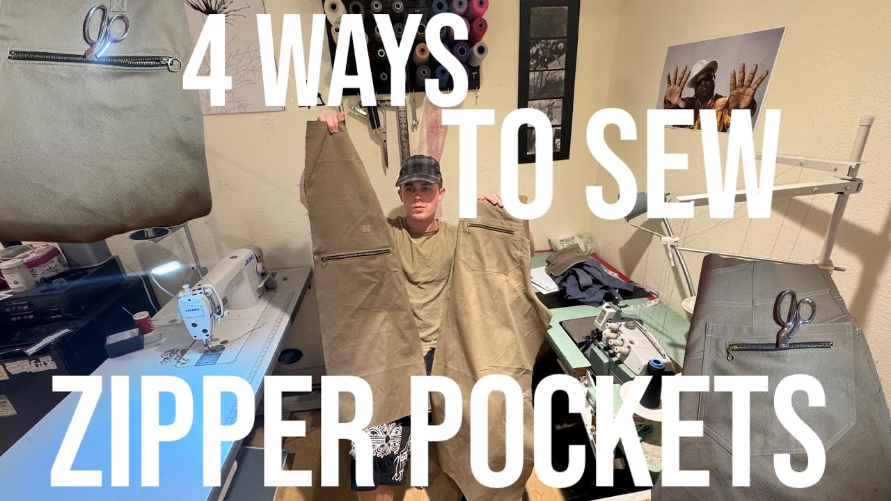 How To Sew ZIPPER POCKETS Like A PRO