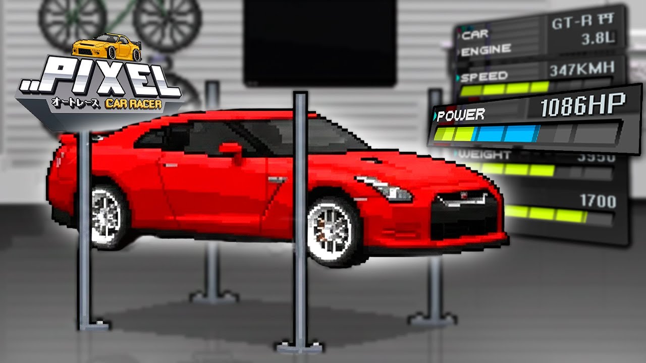 GT-R 35 com +1000HP só com STAGE DE TURBINA | Pixel Car Racer