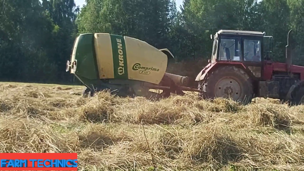 Выехали на заготовку (прессование) сена.