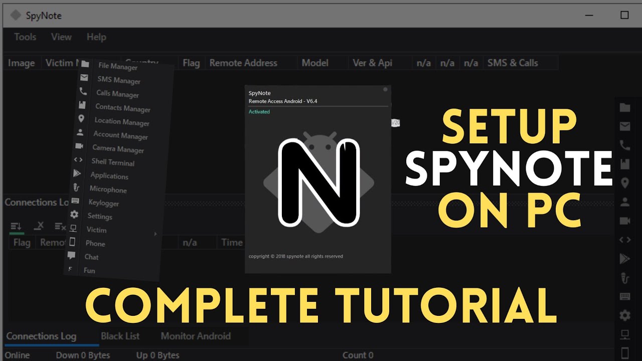SpyNote Complete Setup Tutorial - SpyNote Payload Tutorial - SpyNote Tutorial