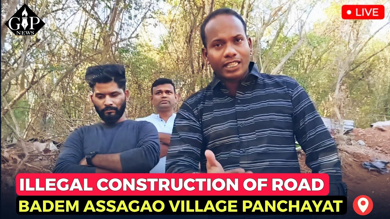 #WATCH | Illegal Construction of Road in Badem Assagao Village Panchayat. #Assagao #illegalactivity