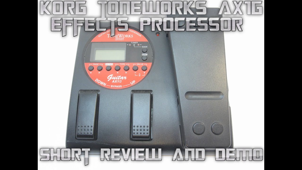 Korg AX1G Tone Works Guitar Effects Pedal, Review and Demo