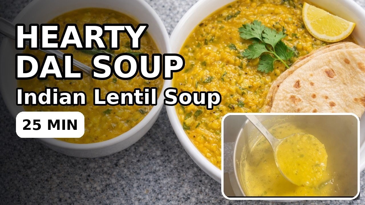 Hearty Dal Soup (Indian Lentil Soup) | 25-Min One-Pot Vegan Comfort Food