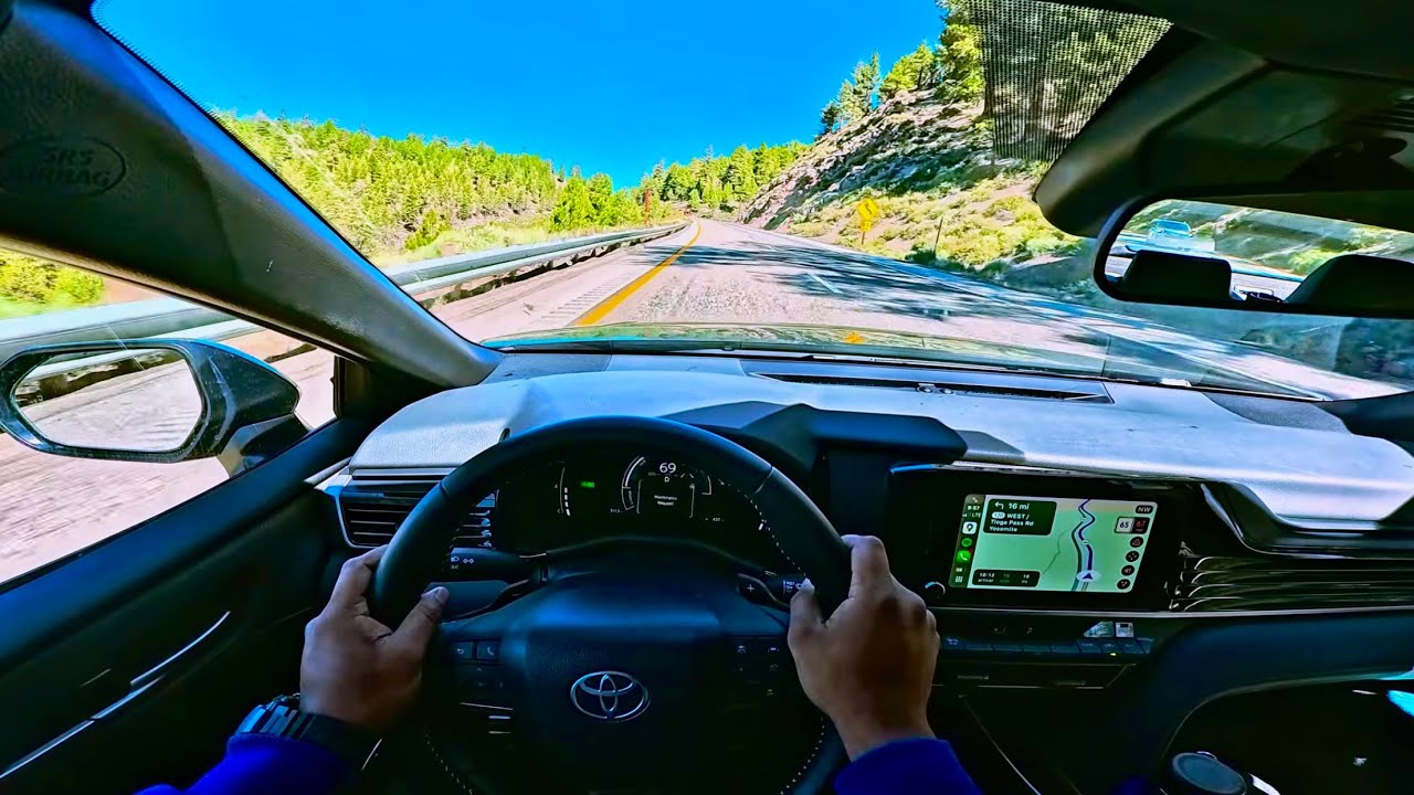 POV: Driving from Mammoth Lakes to Yosemite in Stunning 4K (Toyota Camry Insta360)