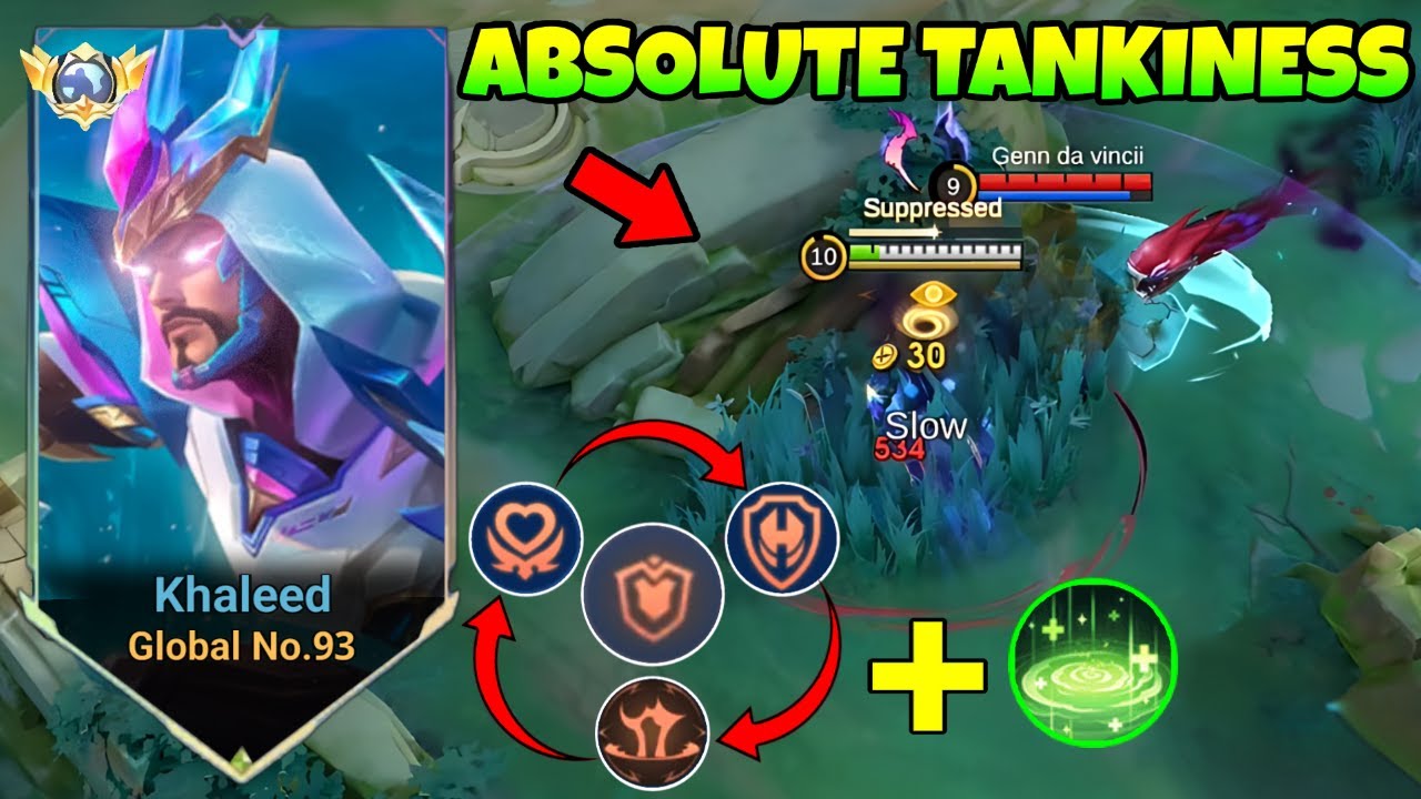 THIS NEW FULL TANK KHALEED ROAM BUILD IS UNSTOPPABLE AGAINST CROWD CONTROL HEROES! (NEW META EMBLEM)